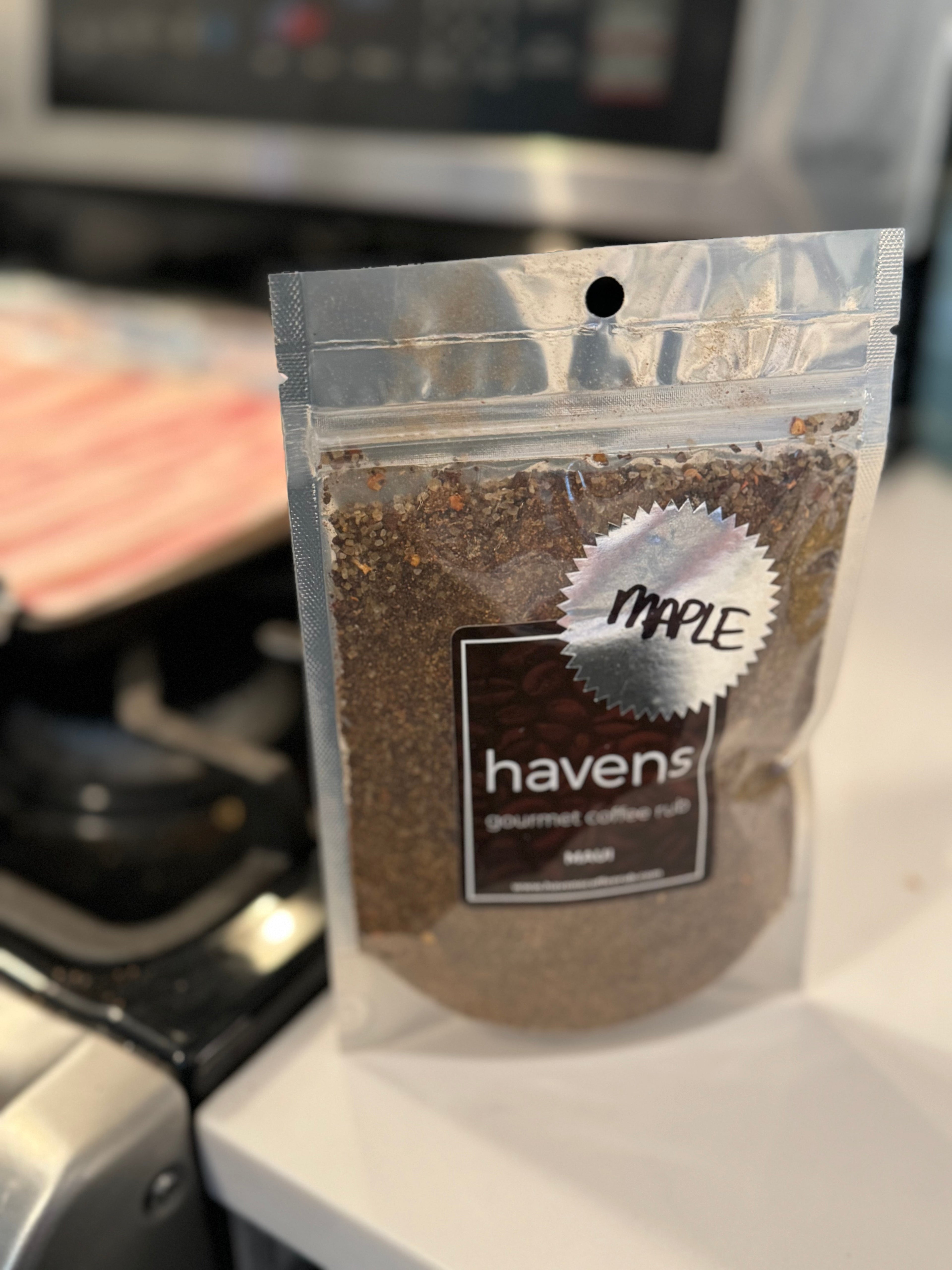 Maple Half Pound Havens Gourmet Coffee Rub