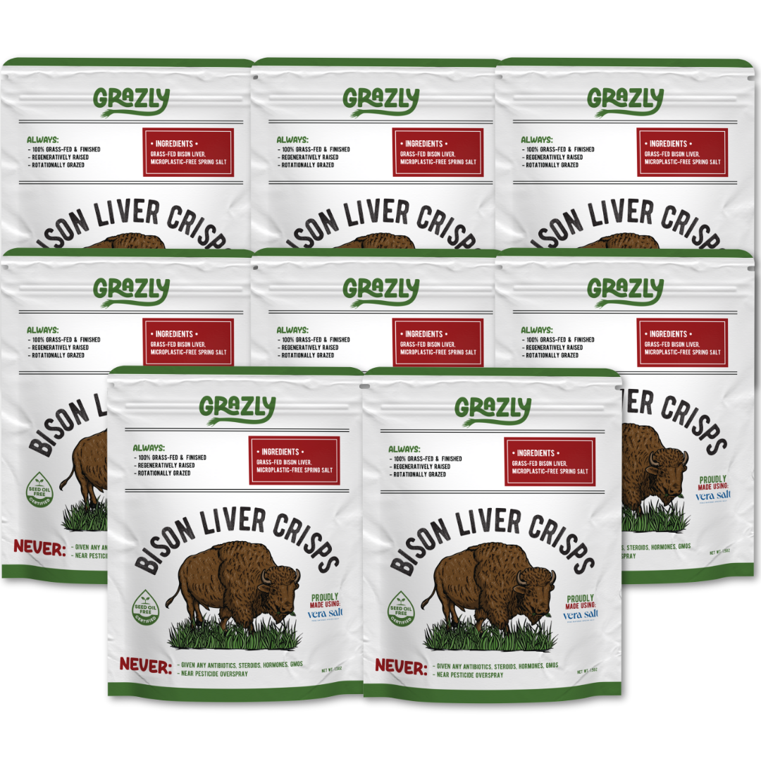 Bison Liver Crisps - 100% Grass-Fed/Finished