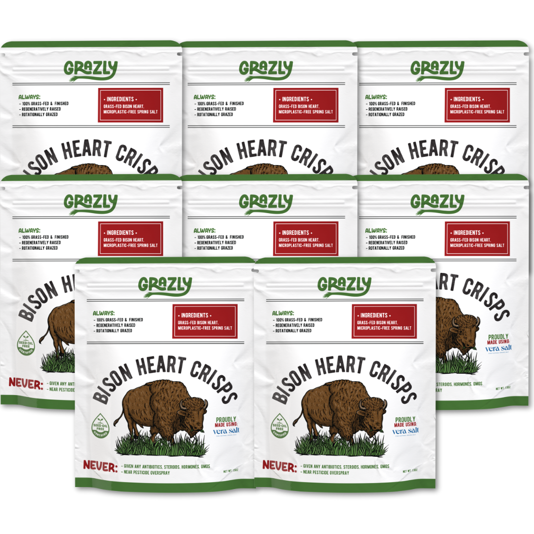 Bison Heart Crisps - 100% Grass-Fed/Finished