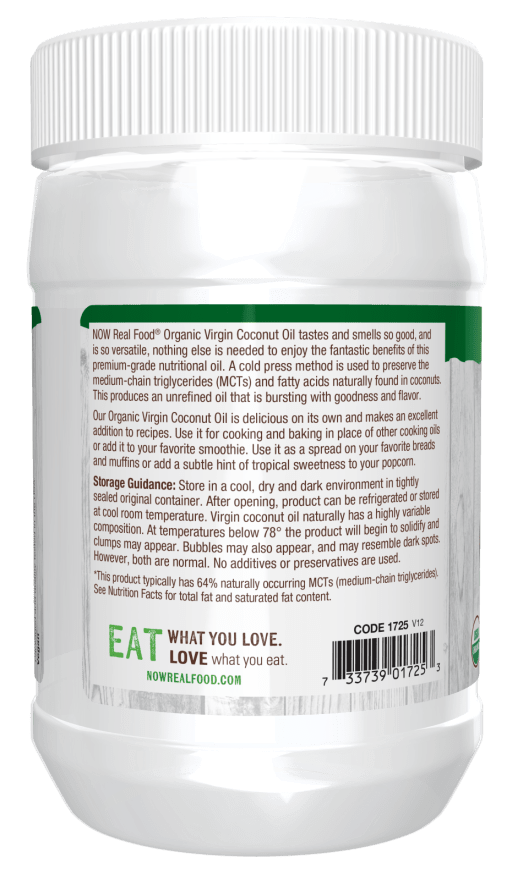 Coconut Oil, Virgin, Organic