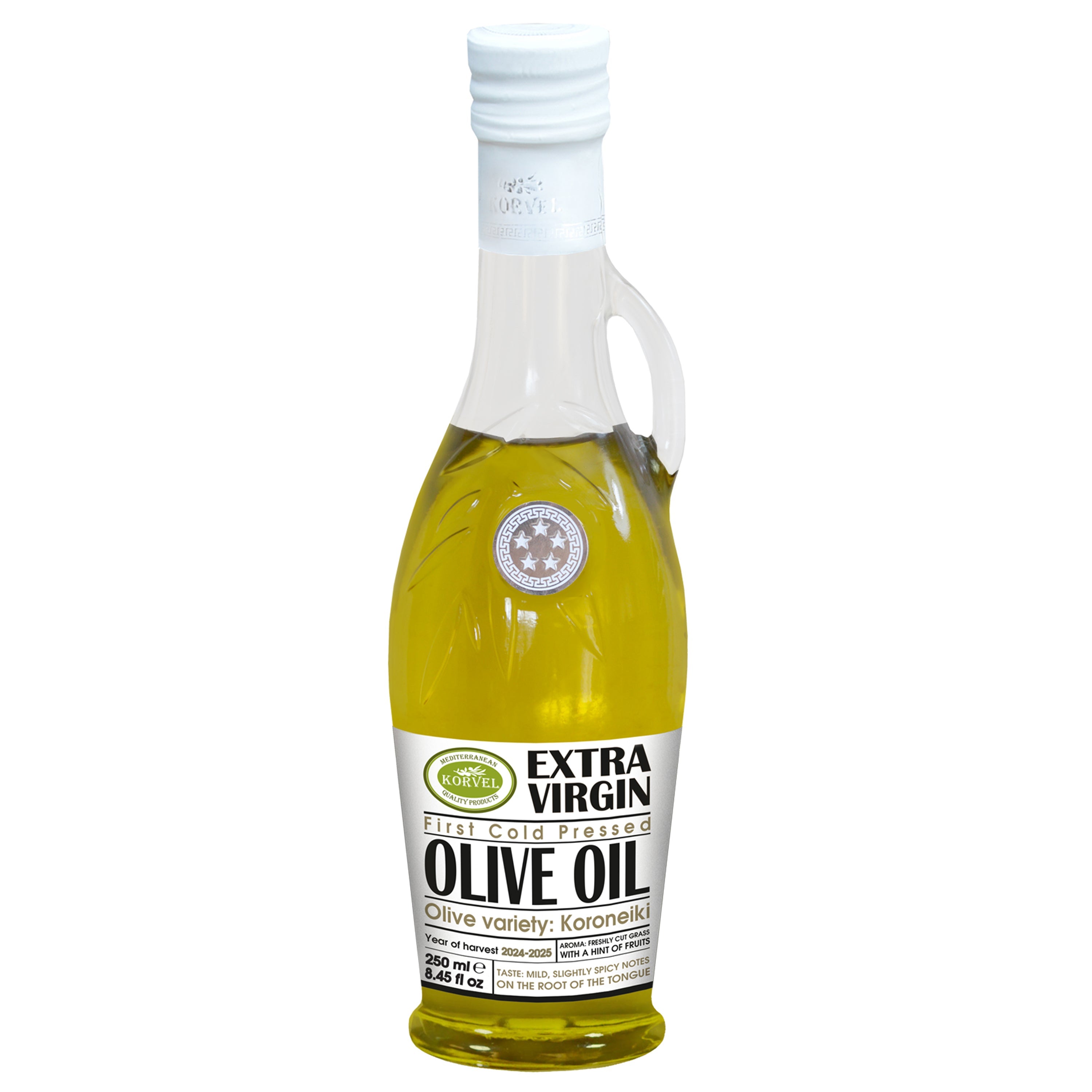 KORVEL Greek Extra Virgin Olive Oil - 6 Pack (8.45 fl oz each)