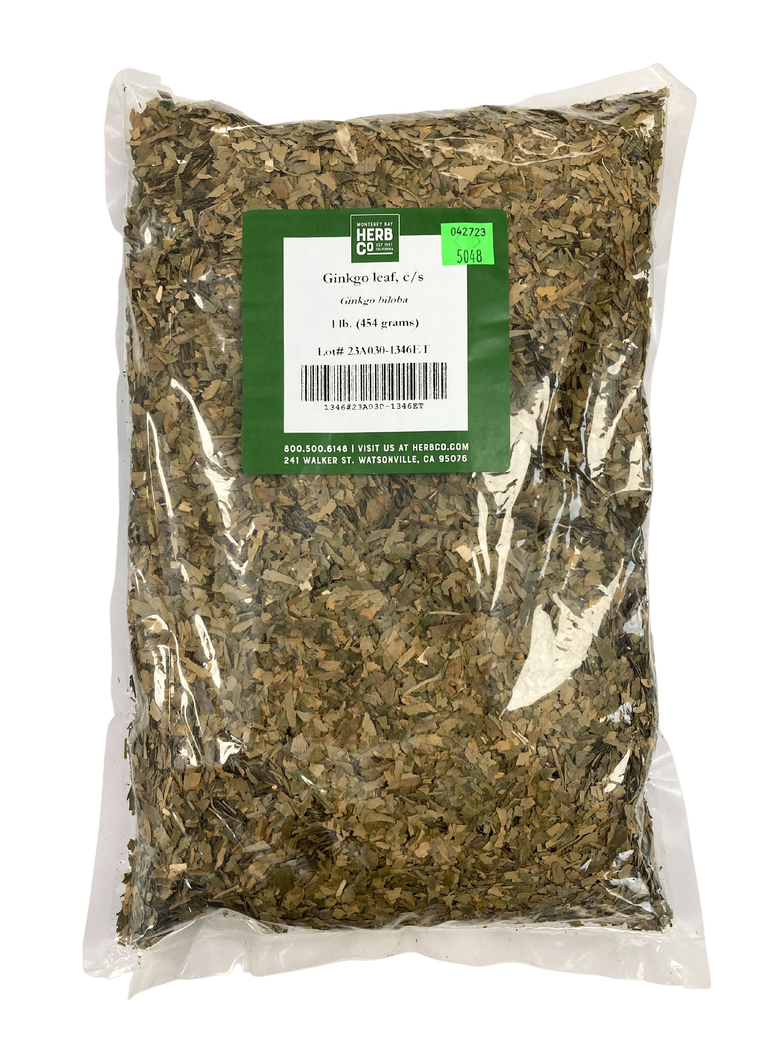 Ginkgo Leaf, Cut, Sifted