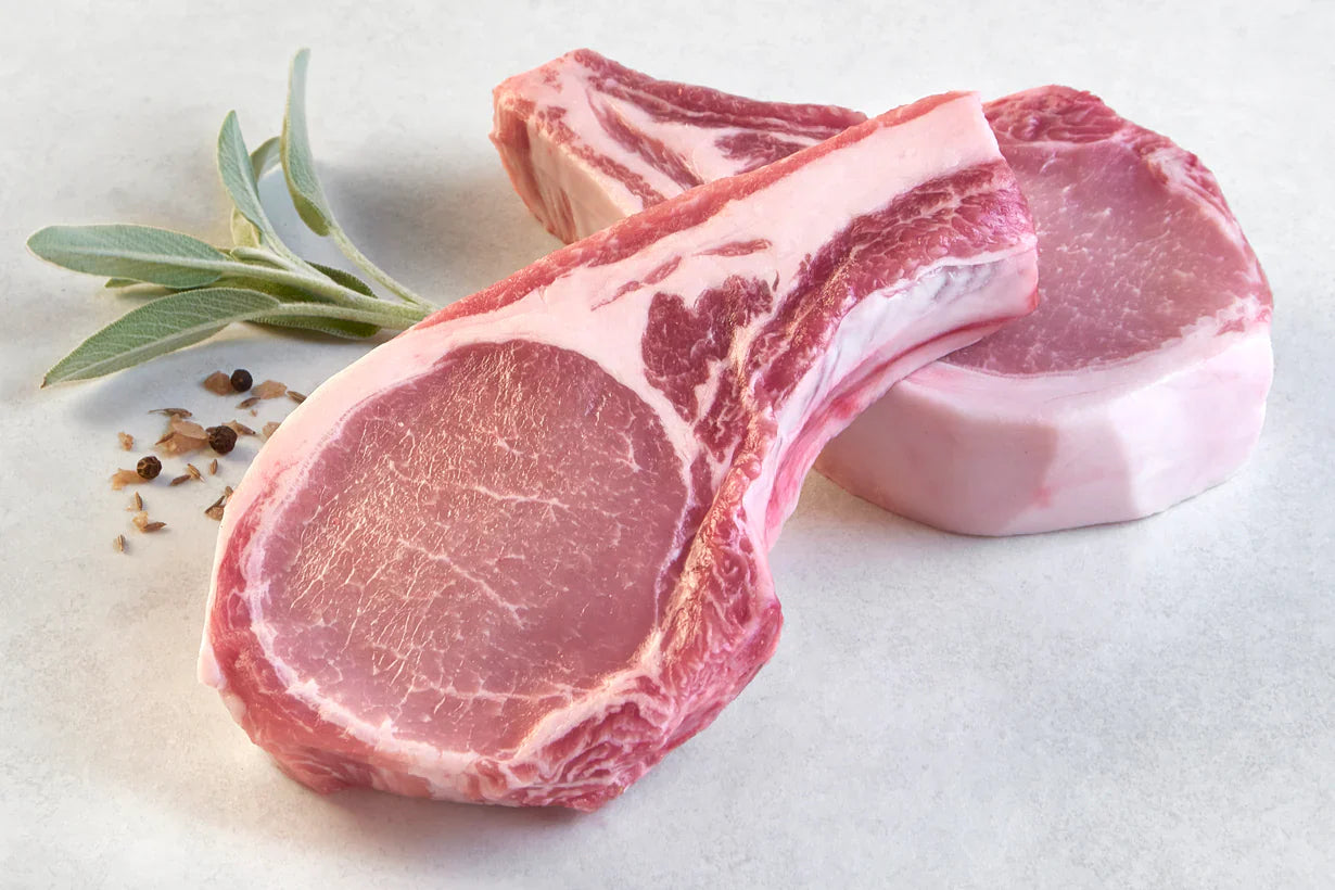 Two Bone-in Duroc Pork Chops