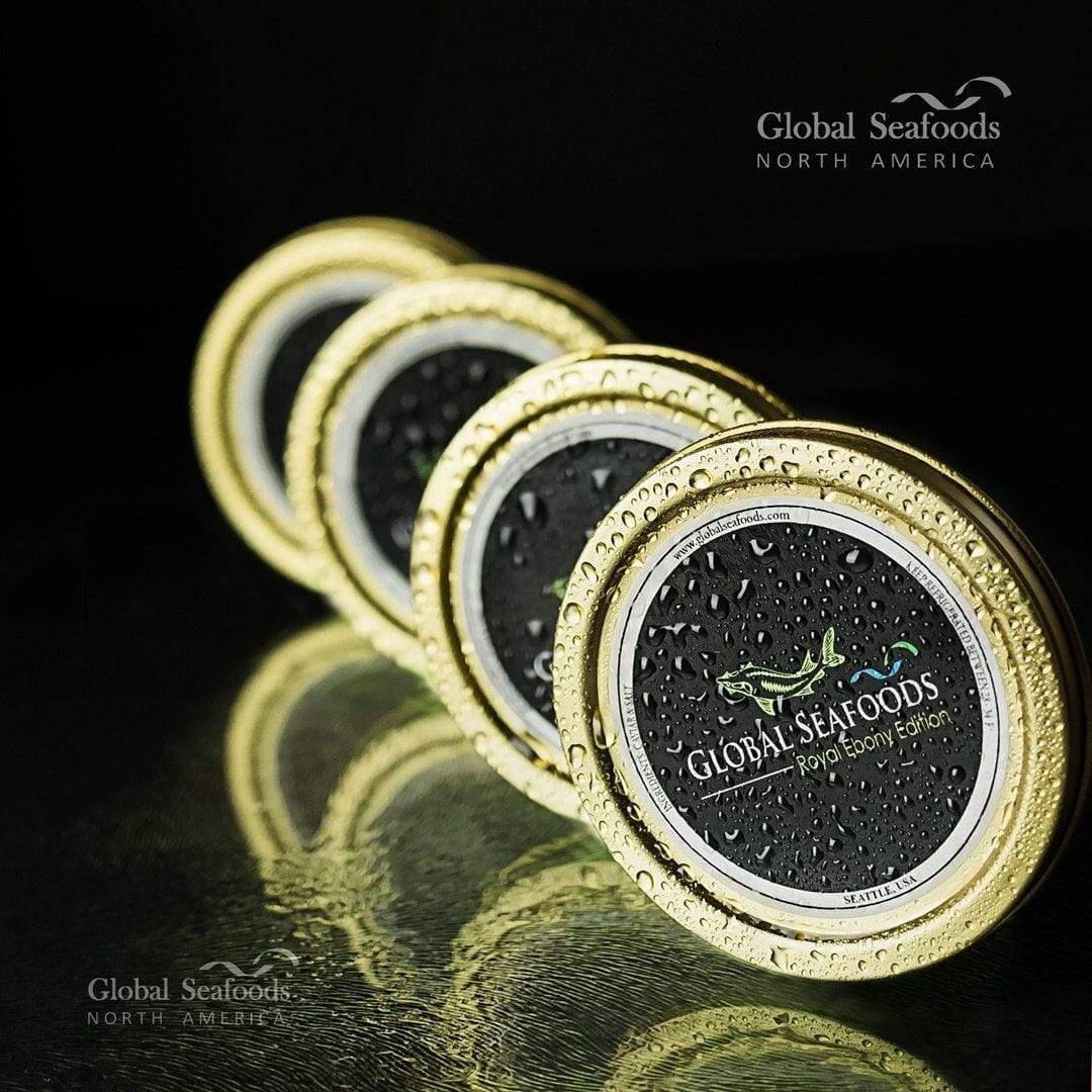 Sturgeon Caviar Sampler - 1.5 oz of Gourmet Siberian, Ossetra, & Beluga Caviar