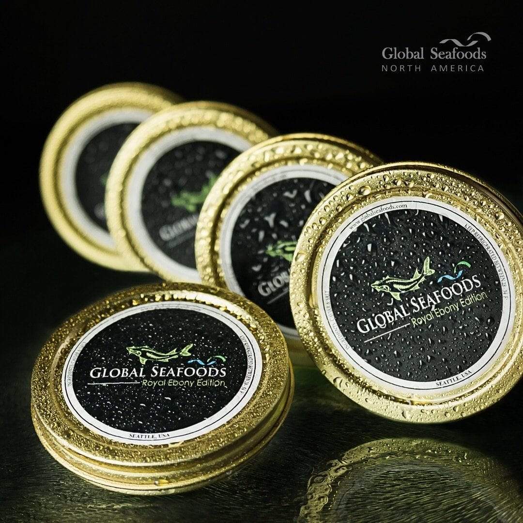 Sturgeon Caviar Sampler - 1.5 oz of Gourmet Siberian, Ossetra, & Beluga Caviar