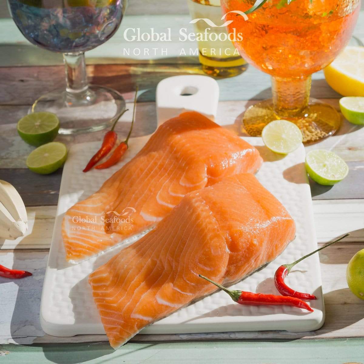 Fresh King Salmon Fillets – High-Quality Seafood