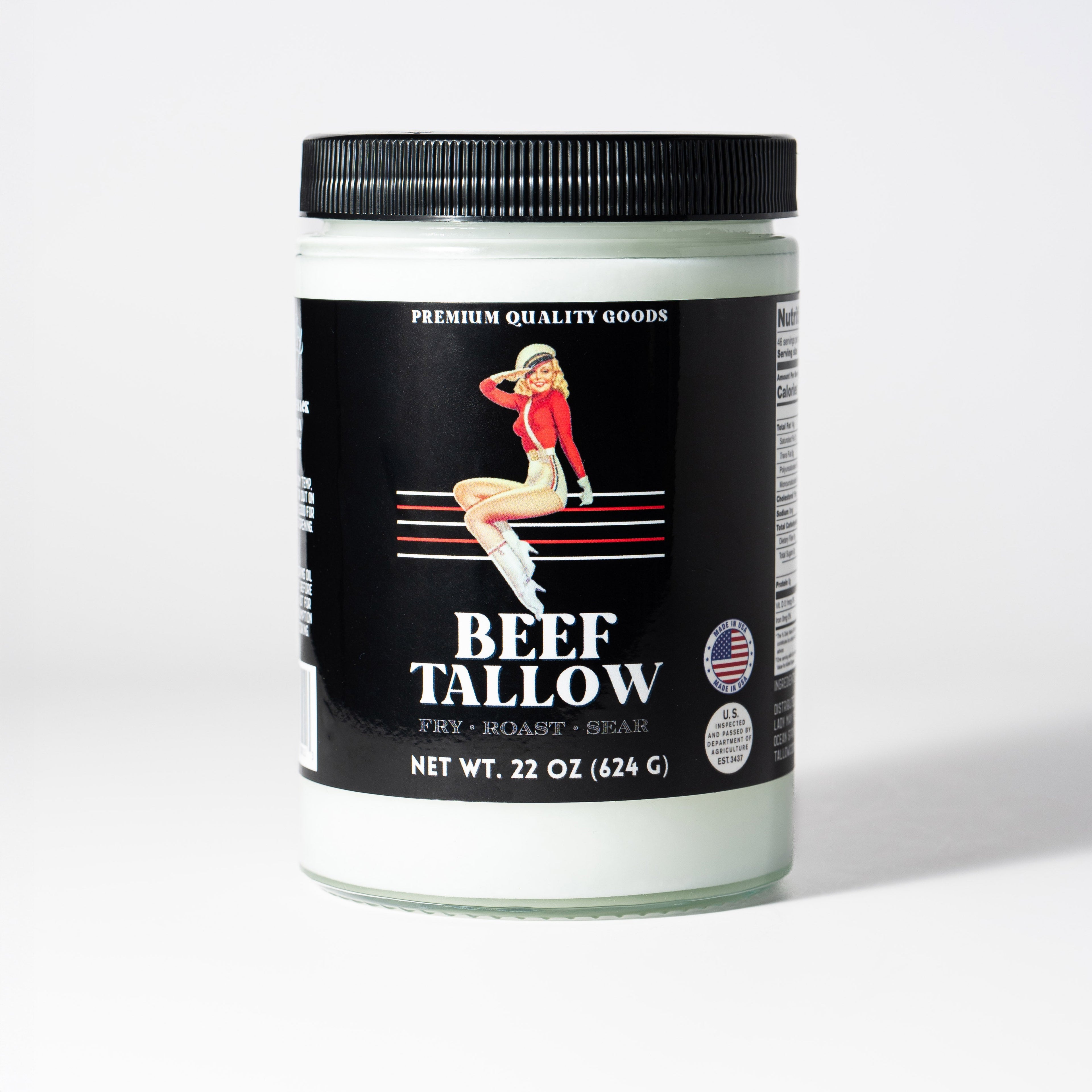 22oz Premium Grass-Fed Beef Tallow | Restaurant-Proven Cooking Fat | Seed Oil-Free
