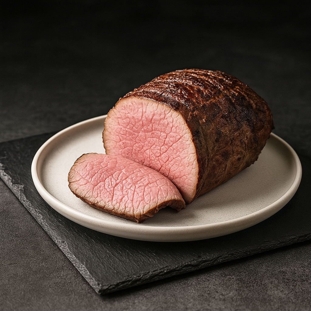 Grass-fed Limousine Scottona Roast Beef – Tender, Aromatic, and Ready to Eat
